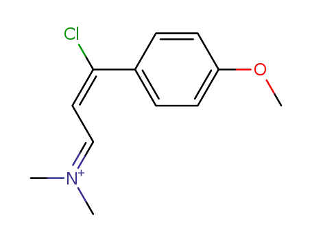 [(E)-3-Chloro-3-(4-methoxy-phenyl)-allylidene]-dimethyl-ammonium