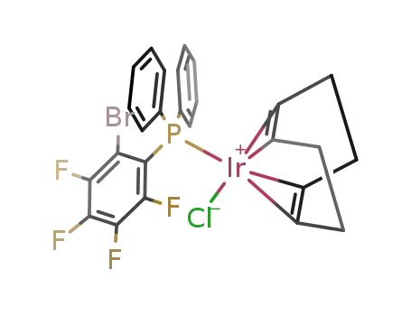 IrCl(C<sub>8</sub>H<sub>12</sub>)(P(BrC<sub>6</sub>F<sub>4</sub>)(C<sub>6</sub>H<sub>5</sub>)2)