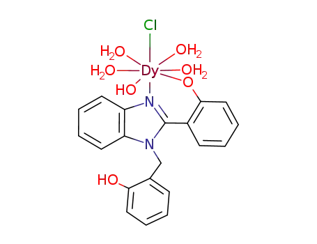 Dy(OC<sub>6</sub>H<sub>4</sub>(C<sub>6</sub>H<sub>4</sub>N<sub>2</sub>C)CH<sub>2</sub>C<sub>6</sub>H<sub>4</sub>OH)Cl(OH)(H<sub>2</sub>O)4