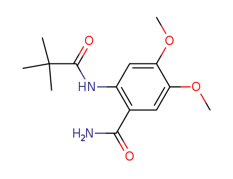 Molecular Structure of 92339-98-5 (Benzamide, 2-[(2,2-dimethyl-1-oxopropyl)amino]-4,5-dimethoxy-)