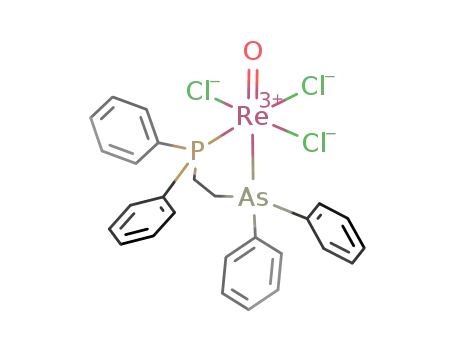 Molecular Structure of 181574-50-5 (ReOCl<sub>3</sub>(1-diphenylphosphino-2-diphenylarsinoethane))