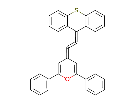 Molecular Structure of 87031-49-0 (9H-Thioxanthene, 9-[(2,6-diphenyl-4H-pyran-4-ylidene)ethenylidene]-)