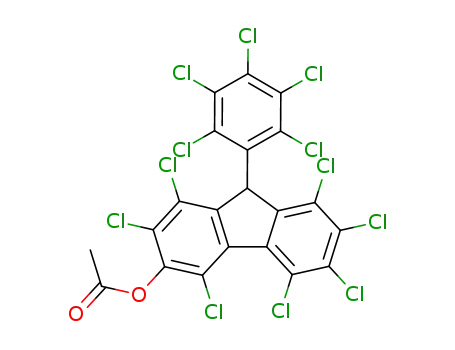 9H-Fluoren-3-ol, 1,2,4,5,6,7,8-heptachloro-9-(pentachlorophenyl)-,
acetate