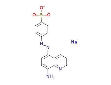 Molecular Structure of 118662-93-4 (Benzenesulfonic acid, 4-[(8-amino-5-quinolinyl)azo]-, monosodium salt)
