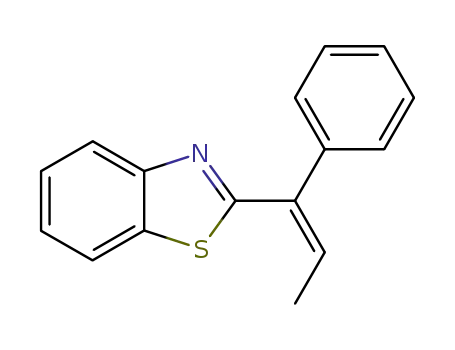 2-((Z)-1-Phenyl-propenyl)-benzothiazole