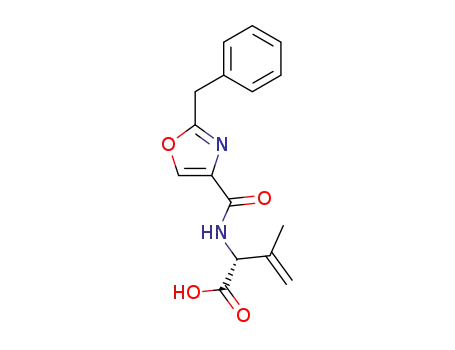 3-Butenoic acid,
3-methyl-2-[[[2-(phenylmethyl)-4-oxazolyl]carbonyl]amino]-, (R)-
