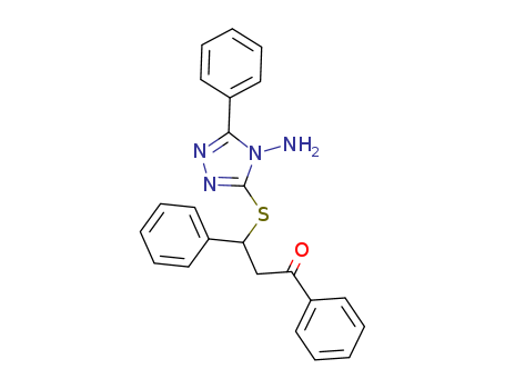 1-Propanone, 3-[(4-amino-5-phenyl-4H-1,2,4-triazol-3-yl)thio]-1,3-diphenyl-