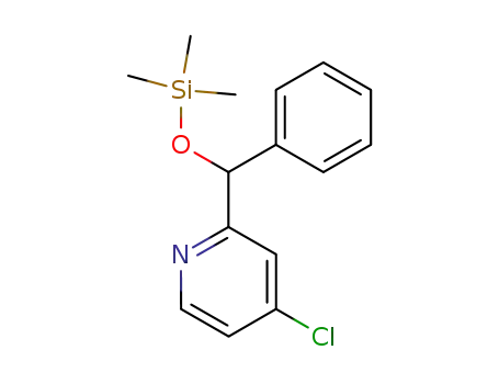 4-Chloro-2-(phenyl-trimethylsilanyloxy-methyl)-pyridine