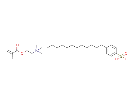 Molecular Structure of 82107-56-0 ([2-(methacryloyloxy)ethyl]trimethylammonium p-dodecylbenzenesulfonate)