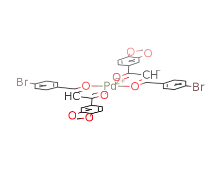Pd[BrC<sub>6</sub>H<sub>4</sub>C(O)CHC(O)C<sub>6</sub>H<sub>3</sub>(CH<sub>2</sub>O<sub>2</sub>)]2