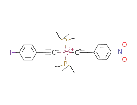 trans-Pt(PEt<sub>3</sub>)2(CC-p-C<sub>6</sub>H<sub>4</sub>-I)(CC-p-C<sub>6</sub>H<sub>4</sub>-NO<sub>2</sub>)