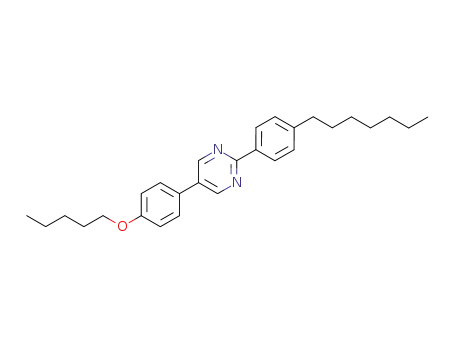 Molecular Structure of 74324-21-3 (Pyrimidine, 2-(4-heptylphenyl)-5-[4-(pentyloxy)phenyl]-)