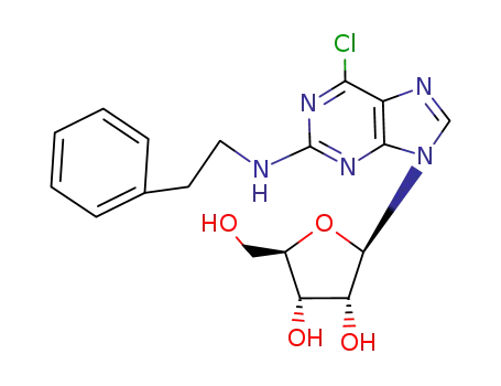 (2R,3R,4S,5R)-2-(6-Chloro-2-phenethylamino-purin-9-yl)-5-hydroxymethyl-tetrahydro-furan-3,4-diol