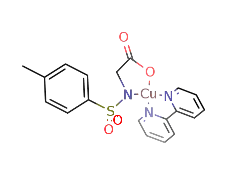 (N-tosylglycinato)(2,2'-bipyridine)copper(II)