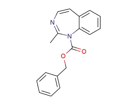 Molecular Structure of 76594-41-7 (1H-1,3-Benzodiazepine-1-carboxylic acid, 2-methyl-, phenylmethyl
ester)
