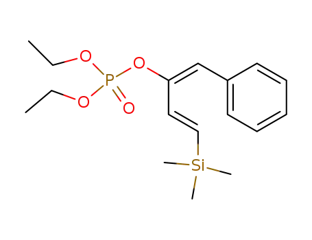 Phosphoric acid, diethyl
1-(phenylmethylene)-3-(trimethylsilyl)-2-propenyl ester, (E,E)-