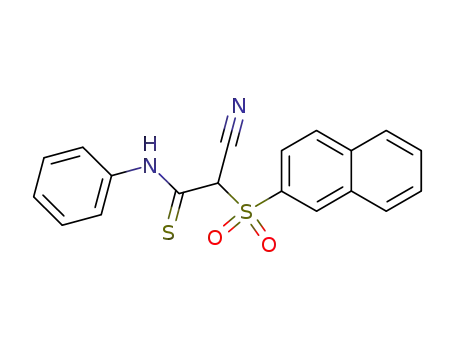 2-Cyano-2-(naphthalene-2-sulfonyl)-N-phenyl-thioacetamide