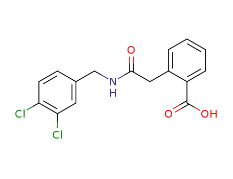 Benzoic acid, 2-[2-[[(3,4-dichlorophenyl)methyl]amino]-2-oxoethyl]-