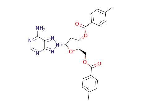 7-amino-2-<2'-deoxy-3',5'-di-O-(p-toluoyl)-α-D-erythro-pentofuranosyl>-2H-1,2,3-triazolo<4,5-d>pyrimidine