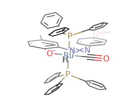 carbonylhydrido(2-(4'-methoxyphenylazo)-4-methylphenolato-N<sup>(1)</sup>,O)bis(triphenylphosphine)ruthenium