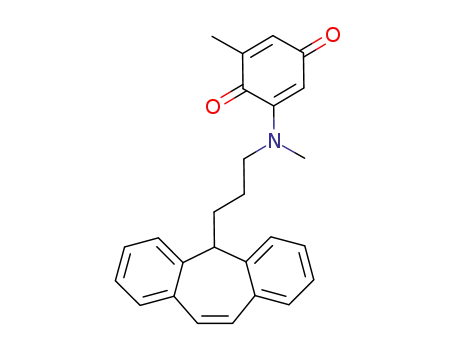 6-Methyl-2-<N-methyl-3-(5H-dibenzo<a,d>cyclohepten-5-yl)-propylamino>-1,4-benzochinon