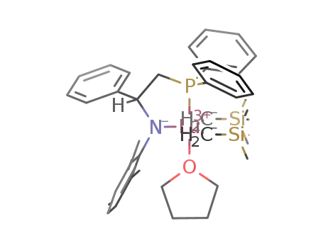 ((2,6-C<sub>6</sub>H<sub>3</sub>(CH<sub>3</sub>)2)NCH(C<sub>6</sub>H<sub>5</sub>)CH<sub>2</sub>P(C<sub>6</sub>H<sub>5</sub>)2)Lu(CH<sub>2</sub>(Si(CH<sub>3</sub>)3)2(THF)