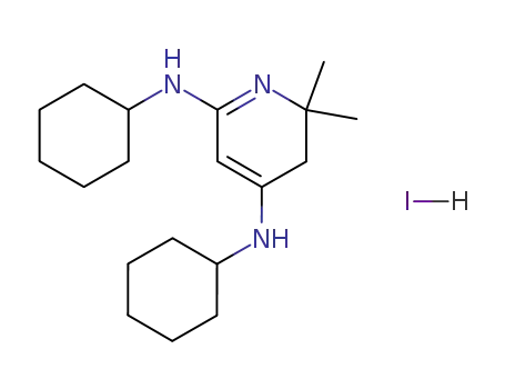 Molecular Structure of 77971-86-9 (N,N-dicyclohexyl-6,6-dimethyl-5H-pyridine-2,4-diamine)