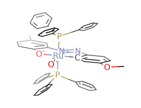 carbonyl(2-(4'-methoxyphenylazo)-4-methylphenolato<sup>(2-)</sup>-C(2'),N<sup>(1)</sup>,O)bis(triphenylphosphine)ruthenium