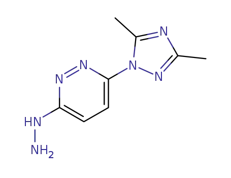 Molecular Structure of 101690-16-8 (3-hydrazino-6-(3,5-dimethyl-1H-1,2,4-triazol-1-yl)pyridazine)