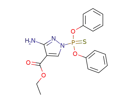 3-Amino-1-(O,O-diphenylthiophosphoryl)-4-ethoxycarbonyl-pyrazole