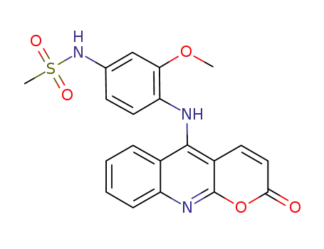 N-[4-(2'-oxo-2H-pyrano[2,3-b]quinolin-5'-ylamino)-3-methoxyphenyl]methanesulfonamide