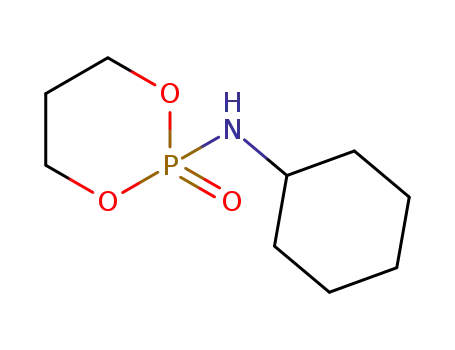 Molecular Structure of 880-55-7 (1,3,2-Dioxaphosphorinan-2-amine, N-cyclohexyl-, 2-oxide)