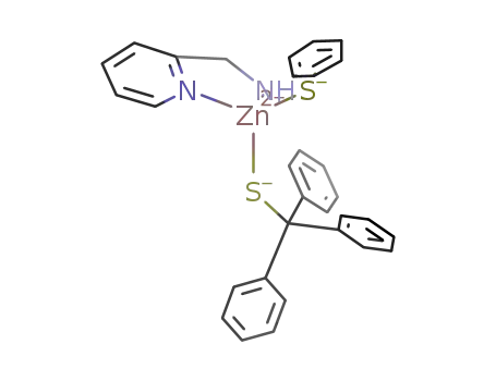 [Zn(SC(C<sub>6</sub>H<sub>5</sub>)3)(C<sub>5</sub>H<sub>4</sub>NCH<sub>2</sub>NHC<sub>6</sub>H<sub>4</sub>S)]