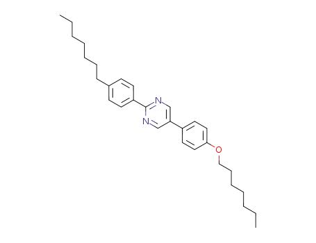 Molecular Structure of 69723-08-6 (Pyrimidine, 5-[4-(heptyloxy)phenyl]-2-(4-heptylphenyl)-)