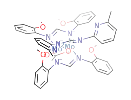 trans-[Mo<sub>2</sub>(acetate)(N,N'-di(6-methyl-2-pyridyl)formamidinate)(N,N'-di(2-methoxyphenyl)formamidinate)2]