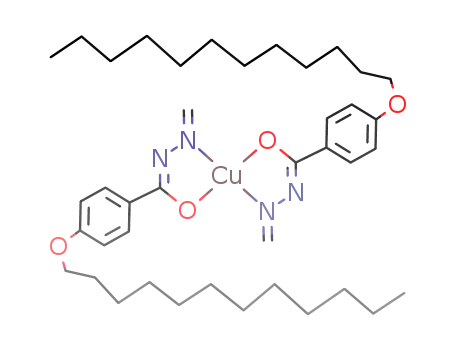 bis(N-methylidene(4'-n-dodecyloxy)benzoylhydrazinato)copper(II)