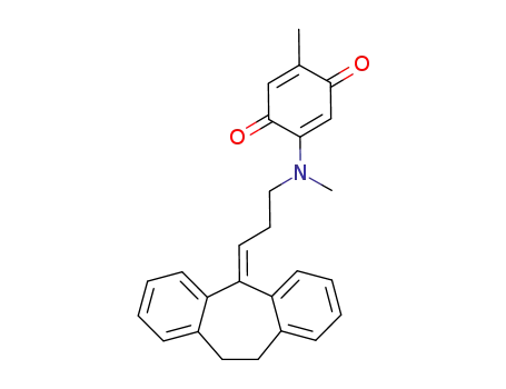 5-Methyl-2-<N-methyl-3-(10,11-dihydro-5H-dibenzo<a,d>cyclohepten-5-yliden)-propylamino>-1,4-benzochinon