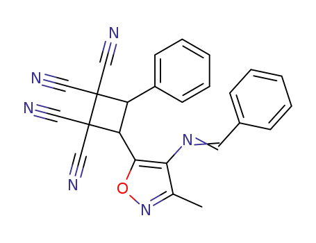 1,1,2,2-Cyclobutanetetracarbonitrile,
3-[3-methyl-4-[(phenylmethylene)amino]-5-isoxazolyl]-4-phenyl-