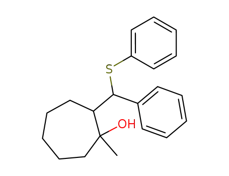 trans-1-methyl-2-<1-(phenylthio)benzyl>cycloheptanol