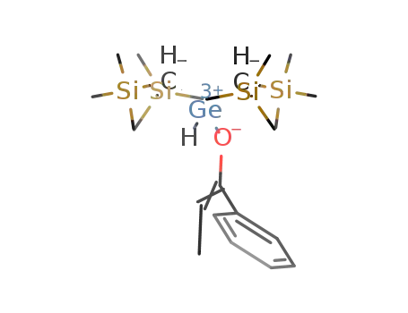 Molecular Structure of 629625-17-8 (Silane,
[[[(1-phenyl-1-propenyl)oxy]germylene]dimethylidyne]tetrakis[trimethyl-)