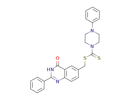 (3,4-dihydro-4-oxo-2-phenylquinazolin-6-yl)methyl 4-phenylpiperazine-1-carbodithioate