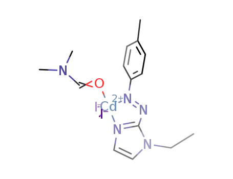 [CdI<sub>2</sub>(1-ethyl-2-(p-tolylazo)imidazole)(N,N-dimethylformamide)]