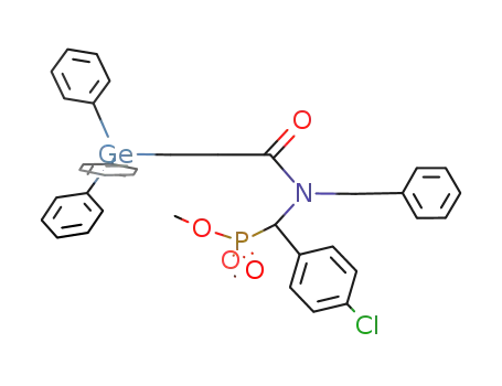 (C<sub>6</sub>H<sub>5</sub>)3GeCH<sub>2</sub>CH<sub>2</sub>C(O)N(CH<sub>2</sub>C<sub>6</sub>H<sub>5</sub>)(CHC<sub>6</sub>H<sub>4</sub>Cl)(P(O)(OCH<sub>3</sub>)2)