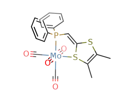 Mo(CO)4((C<sub>6</sub>H<sub>5</sub>)2PCHCS<sub>2</sub>C<sub>2</sub>(CH<sub>3</sub>)2)