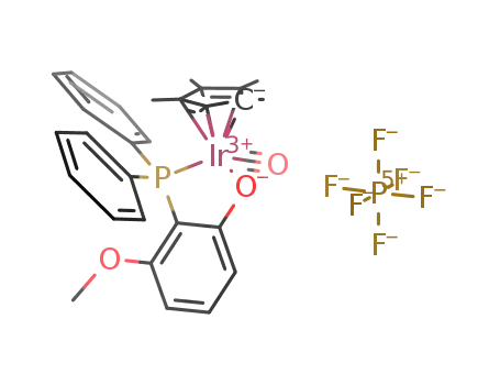 [(C<sub>5</sub>Me<sub>5</sub>)Ir(CO)(PPh<sub>2</sub>(C<sub>6</sub>H<sub>3</sub>-2-(MeO)-6-O))](PF<sub>6</sub>)