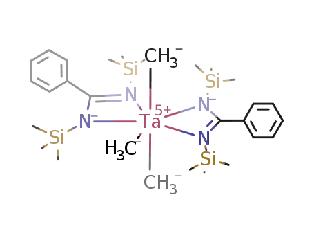 (C<sub>6</sub>H<sub>5</sub>C(NSi(CH<sub>3</sub>)3)2)2Ta(CH<sub>3</sub>)3