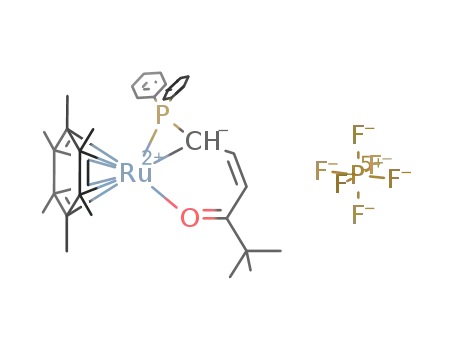 (hexamethylbenzene)Ru[CH(PPh<sub>2</sub>)CH=CHC(tBu)=O]PF<sub>6</sub>