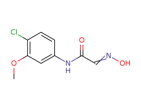 Molecular Structure of 25407-05-0 (N-(4-Chloro-3-methoxy-phenyl)-2-[(E)-hydroxyimino]-acetamide)