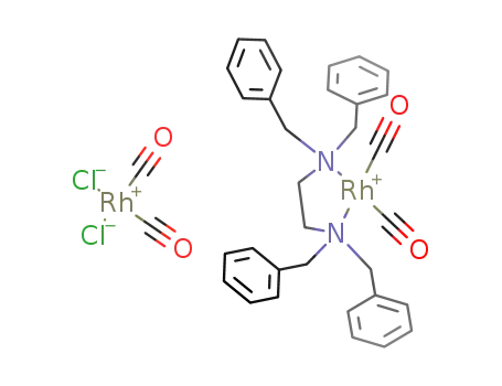 [rhodium(I)(N,N,N',N'-tetrabenzylethylenediamine)(CO)2][rhodium(I)(CO)2Cl<sub>2</sub>]