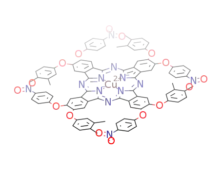 copper tetra-4-(3,4-dimethylphenoxy)-5-(4-nitrophenoxy)phthalocyanine